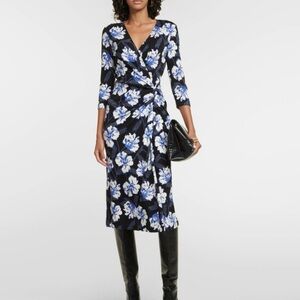 DIANE VON FURSTENBERG Borris Floral Midi Dress